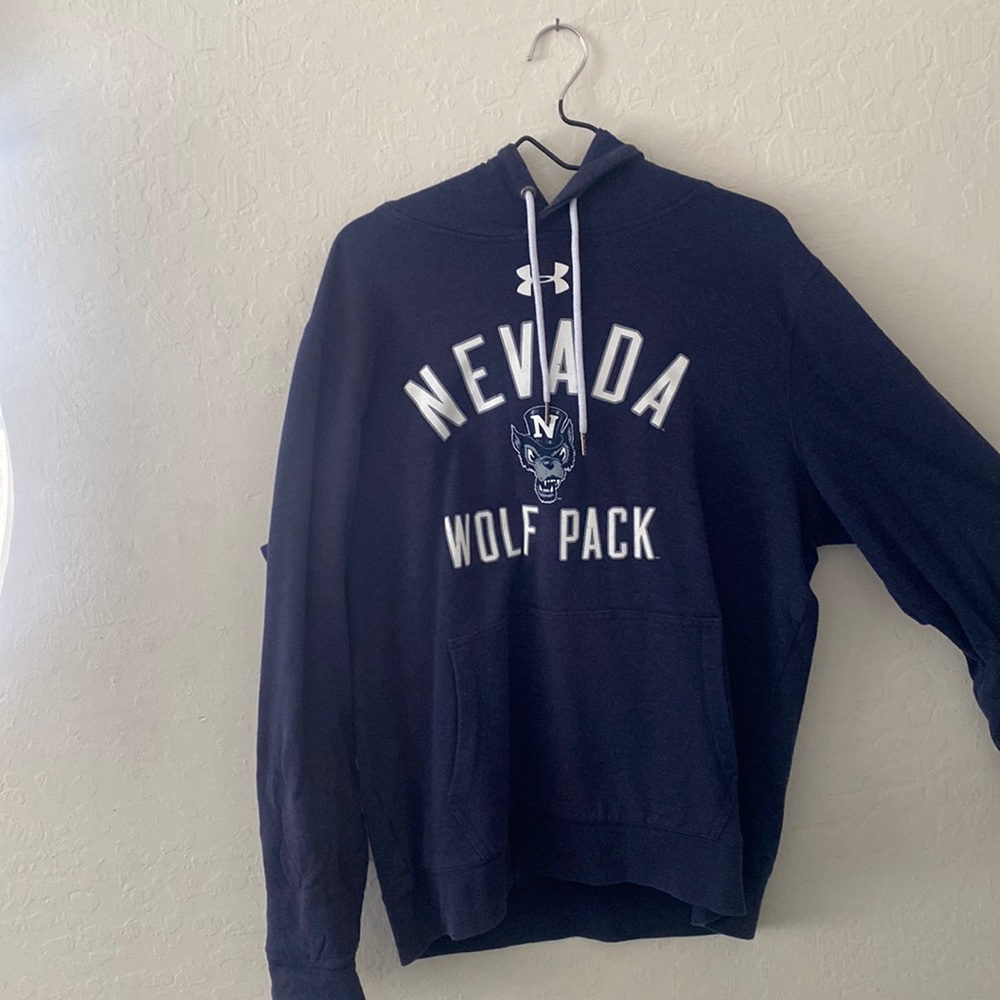 Under armour Nevada Hoodie, Large, Blue, cotton blend